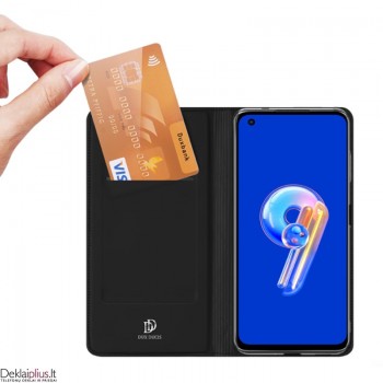 Dux Ducis Skin Pro dirbtinės odos dėklas - juodas (Asus Zenfone 9/Zenfone 10) Dux Ducis Skin Pro dirbtinės odos dėklas - juodas (Asus Zenfone 9/Zenfone 10)
